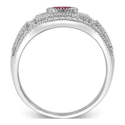 Sterling Silver CZ Ring – view 3
