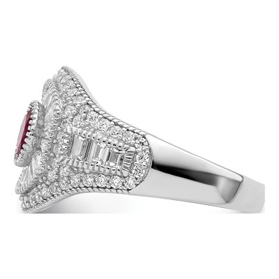 Sterling Silver CZ Ring – view 5