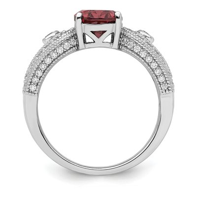 Sterling Silver CZ Ring – view 3
