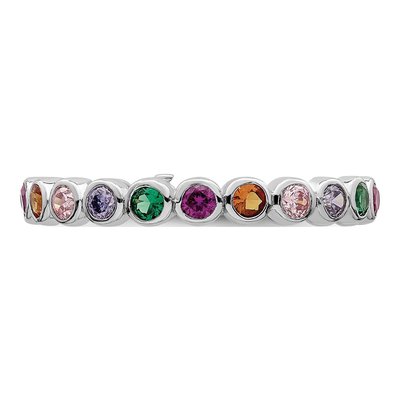 Sterling Silver CZ Multi-Color Ring – view 5