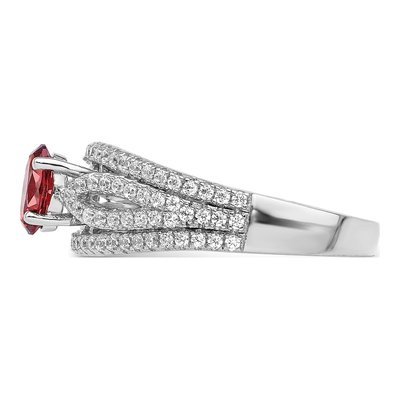 Sterling Silver Crystal & CZ Ring – view 5