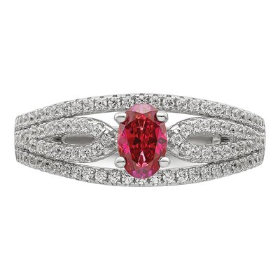 Sterling Silver Crystal & CZ Ring – view 6