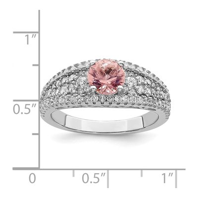 Sterling Silver CZ Glass Fancy Ring – view 4