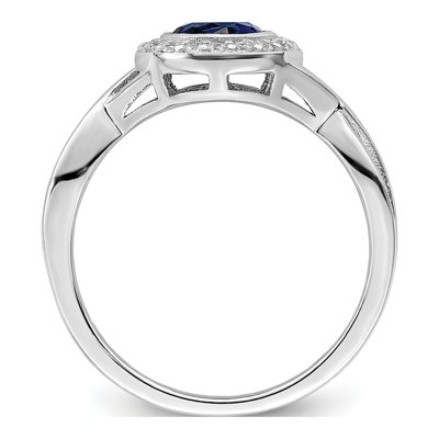 Sterling Silver CZ Glass Ring – view 3