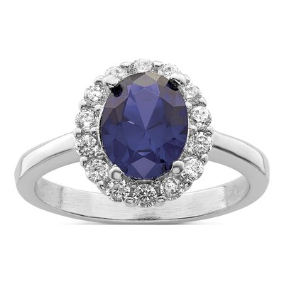 Sterling Silver CZ Clear Ring