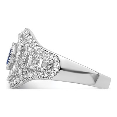 Sterling Silver CZ Ring – view 5