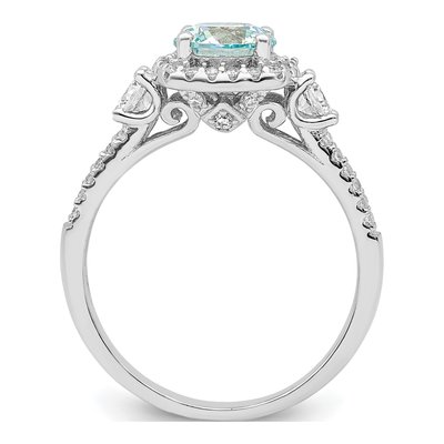 Sterling Silver CZ Caribbean Ring – view 3