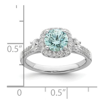 Sterling Silver CZ Caribbean Ring – view 4