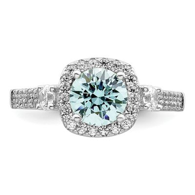 Sterling Silver CZ Caribbean Ring – view 6