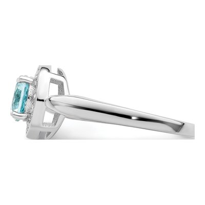 Sterling Silver CZ Glass Ring – view 5