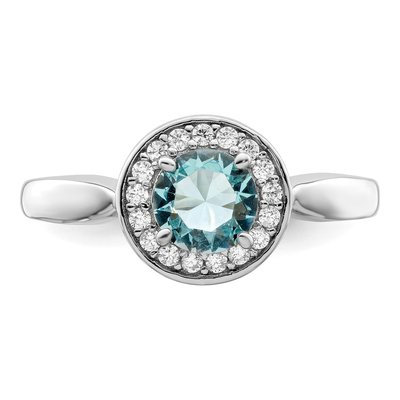Sterling Silver CZ Glass Ring – view 6
