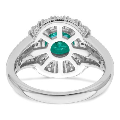 Sterling Silver CZ Vintage-Style Ring – view 7