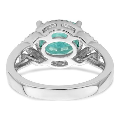 Sterling Silver CZ Oval Ring – view 7
