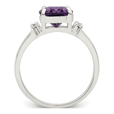 Sterling Silver CZ Clear Ring – view 3