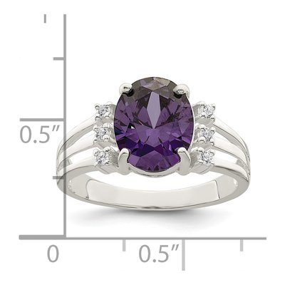 Sterling Silver CZ Clear Ring – view 4