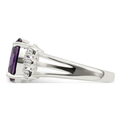 Sterling Silver CZ Clear Ring – view 5