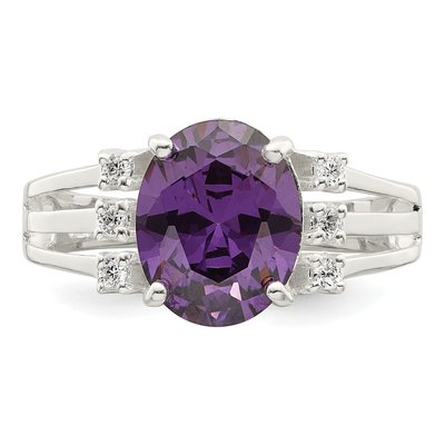 Sterling Silver CZ Clear Ring – view 6
