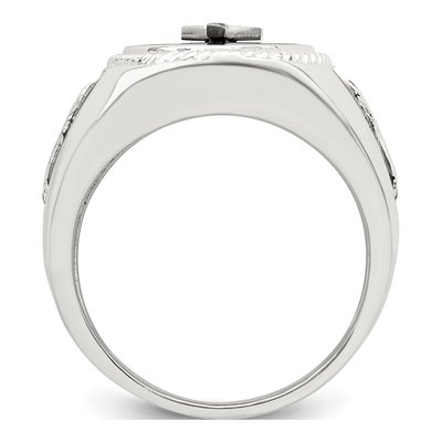 Men's Sterling Silver Agate Ring – view 3