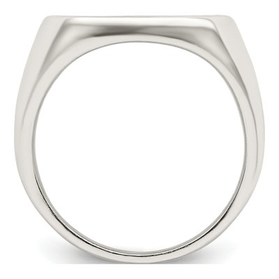 Men's Sterling Silver Enameled Cross Ring – view 3