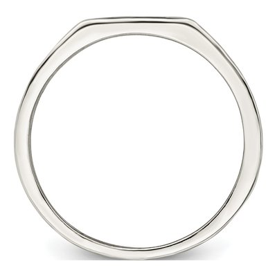 Men's Sterling Silver Enameled Cross Ring – view 3