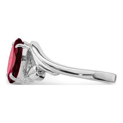 Sterling Silver Garnet Ring – view 5
