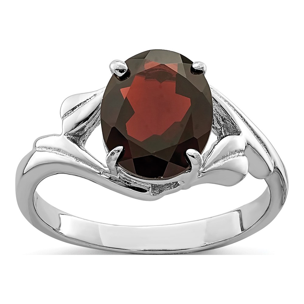 Sterling Silver Garnet Ring
