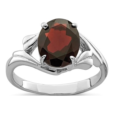 Sterling Silver Garnet Ring