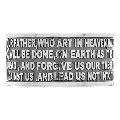 Sterling Silver AMEN Lord's Prayer Ring – view 5