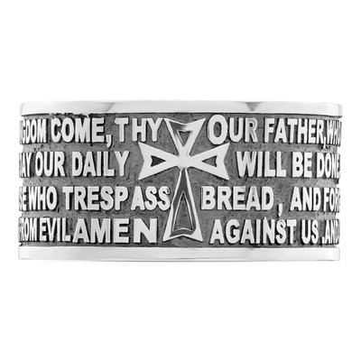 Sterling Silver AMEN Lord's Prayer Ring – view 6