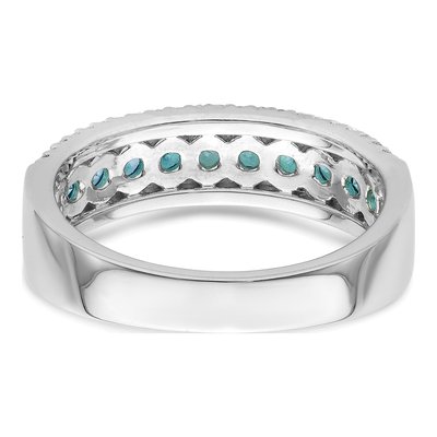 Sterling Silver CZ Aqua Ring – view 7