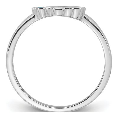 Sterling Silver Rainbow for Girls Ring – view 3