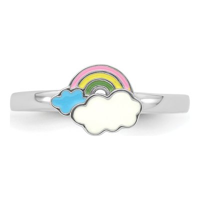 Sterling Silver Rainbow for Girls Ring – view 5