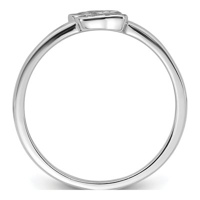 Sterling Silver Girls' Enamel Dog Ring – view 3