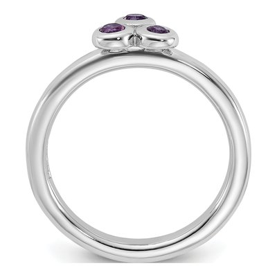 Sterling Silver Amethyst Ring – view 2