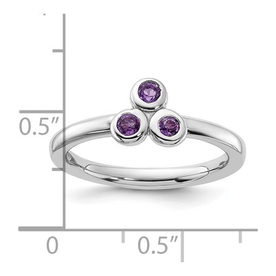 Sterling Silver Amethyst Ring – view 5