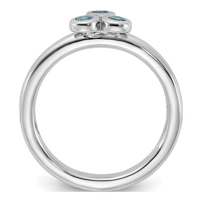 Sterling Silver Swiss Blue Topaz Ring – view 2