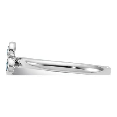 Sterling Silver Swiss Blue Topaz Ring – view 3