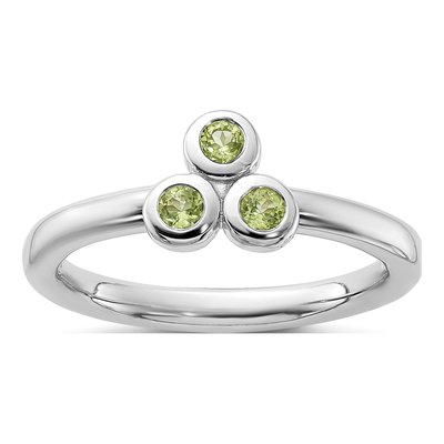 Sterling Silver Peridot Ring