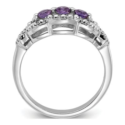 Sterling Silver Amethyst Ring – view 2