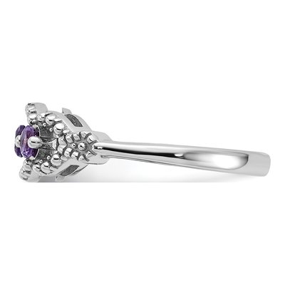 Sterling Silver Amethyst Ring – view 3