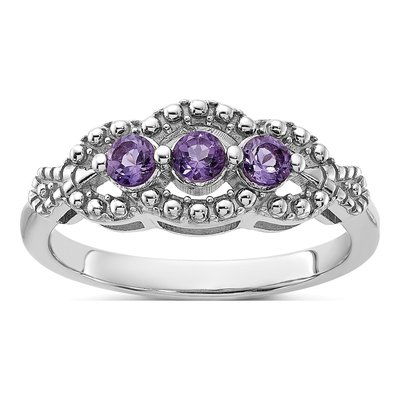 Sterling Silver Amethyst Ring