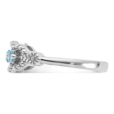 Sterling Silver Swiss Blue Topaz Ring – view 3