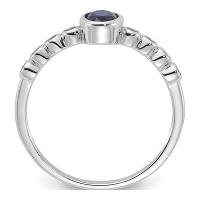 Sterling Silver Sapphire Spinel Ring – view 3