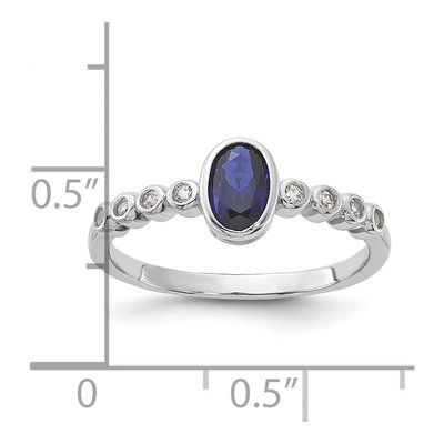 Sterling Silver Sapphire Spinel Ring – view 6