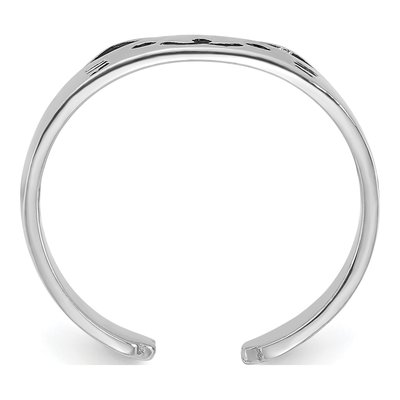 Sterling Silver Enameled Cat Adjustable Toe Ring – view 3
