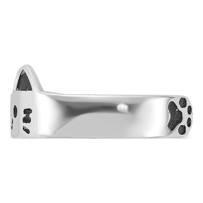 Sterling Silver Enameled Cat Adjustable Toe Ring – view 4