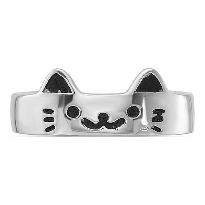 Sterling Silver Enameled Cat Adjustable Toe Ring – view 5