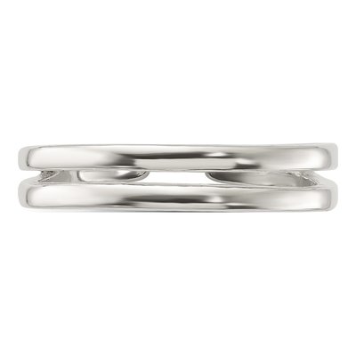 Sterling Silver Polished Toe Ring Set (2) – view 5