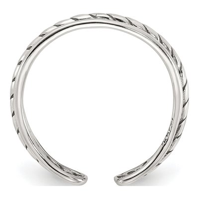 Sterling Silver Antiqued Toe Ring – view 3