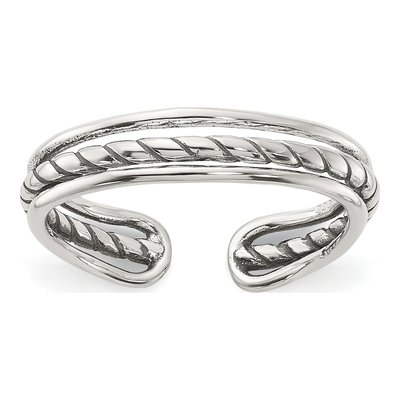 Sterling Silver Antiqued Toe Ring